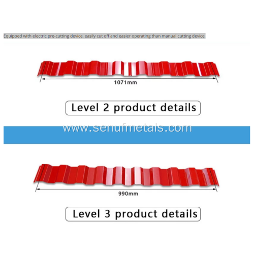 glazed tile roofing plate roller forming machine